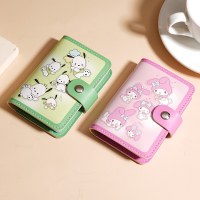 女性用の人気漫画のかわいいカードホルダー、パーソナライズされた大容量、マルチカードスロット、男性用の消磁性IDカードホルダー