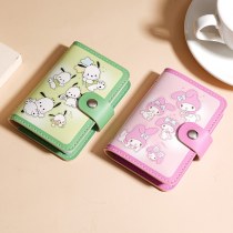 女性用の人気漫画のかわいいカードホルダー、パーソナライズされた大容量、マルチカードスロット、男性用の消磁性IDカードホルダー