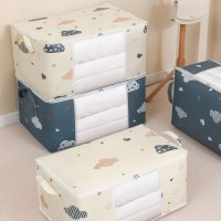 家庭用衣類、キルト、視覚窓収納ボックス、防塵防湿移動梱包袋用の大容量キルト収納袋