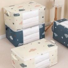 家庭用衣類、キルト、視覚窓収納ボックス、防塵防湿移動梱包袋用の大容量キルト収納袋