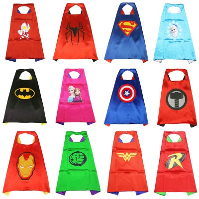 子供用パフォーマンス衣装と小道具 マーベルアニメヒーローのマント スパイダーマン バットマン キャプテンアメリカ スーパーマンのマント