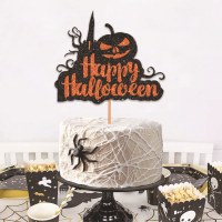 Amazon 売れ筋ハロウィーン フラグ カボチャお化け屋敷ケーキ インサート ハロウィン パーティー ケーキ インサート完成品卸売