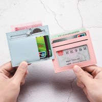 複数のカードスロットを備えた女性用の超薄型カードホルダー、コンパクトなミニ銀行カードホルダー、運転免許証用小銭入れ、ID カードホルダー卸売