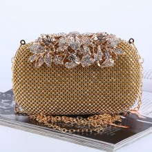 イブニングバッグ 人気のダイヤモンドがちりばめられたクラッチバッグ 社交界のイブニングバッグ メイクアップバンケットバッグ