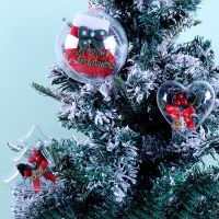 クリスマスデコレーションペンダント中空透明多機能アクリルボールクリエイティブギフトオーナメントボール