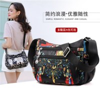 プリントナイロンショルダーバッグレディースバッグアウトドア旅行クロスボディバッグ団子バッグ小さなバックパック
