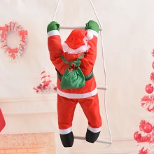 新しいクリスマス装飾 50 センチメートルはしご/ロープ生地サンタペンダントホリデーシーンの装飾