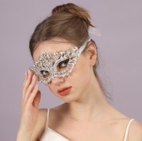 ヨーロッパとアメリカのウェディングダンスマスク帽子帽子の花嫁パーティーRhinetical SU Wedding Personality Maskステージジュエリー