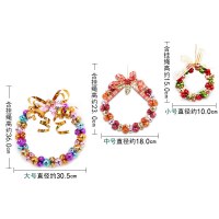 クリスマス ギフト アイアン クリスマス リース クリエイティブ クリスマス ベル ガーランド ウィンドウ クリスマス デコレーション