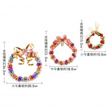 クリスマス ギフト アイアン クリスマス リース クリエイティブ クリスマス ベル ガーランド ウィンドウ クリスマス デコレーション
