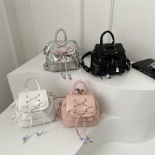 バレエスタイルの弓バックパック女性の 2024 新しい女の子かわいいバックパック学生ライト旅行バックパック