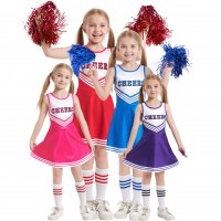 子供のチアリーダーの服幼稚園の女の赤ちゃんラウトチームショーステージパフォーマンススクールララチーム服