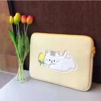 チューリップ子猫ラップトップタブレット収納バッグ 13 インチ 15 インチ 11 インチ