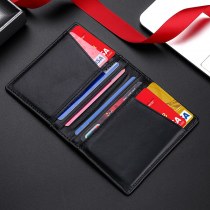 複数のカードスロットを備えたワックス牛カードバッグ RFID 本物の牛カードバッグ銀行カードホルダードキュメントセット