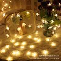 LED五芒星ライトクリスマス小さなカラフルなライトストリングライト星空パーティーデコレーションライトウェディングアレンジメントバッテリーライトストリング