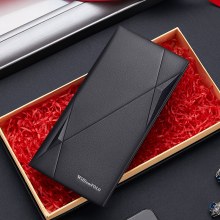 2024 新しい財布メンズロング本革マルチスロット牛革超薄型ソフトレザーカードホルダー卸売