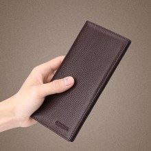 財布メンズロング本革新一層牛革ジッパー財布多機能薄型財布カードバッグ卸売