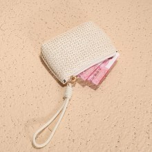 小物入れ、小銭入れ、カードバッグ、ハンドバッグ、ストロー小物バッグ、ハンドバッグ、収納バッグ、コインIDカードバッグ、レディース小物バッグ