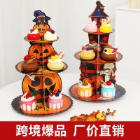 ハロウィンデコレーションケーキホルダーデコレーション不気味な雰囲気の小道具パーティーデザートテーブルデコレーション