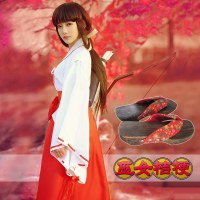 アニメヤクザ桔梗コスプレ着物スーツ巫女スカートハロウィンショー
