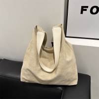 女性のためのバッグ大容量レトロスエードパンバッグ女性のファッションクロスボディバッグ大容量ハンドバッグ