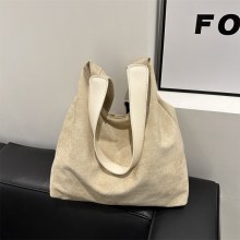 女性のためのバッグ大容量レトロスエードパンバッグ女性のファッションクロスボディバッグ大容量ハンドバッグ