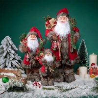 サンタクロースの装飾品クリスマス立ち人形ホームショッピングモールの窓人形の装飾
