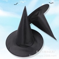 ハロウィン大人子供魔女魔女帽子ハリーポッターウィザード黒オックスフォード布黒帽子卸売