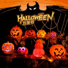 ハロウィーンハンド - リフトしたカボチャランタン率直なキャンディーバッグラミナスデコレーションプロパイポピュラーパンプキンバレルパーティーフランチリー