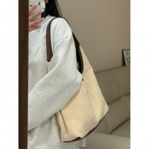 女性用バッグ 2024 春夏新スタイルトレンドキャンバスダイヤモンド ショルダー トートバッグシンプルで大容量の通勤バッグ脇バッグ