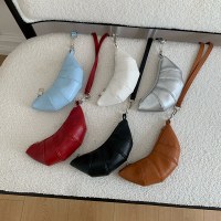 吊り首ミニ小銭入れ、かわいいクロワッサンデザイン、ニッチミニ凹型クロスボディリップスティックイヤホンスモールバッグ
