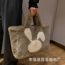 2024 新しい秋と冬の漫画 ショルダーバッグ 和風ポータブルぬいぐるみバッグトートバッグ大容量ぬいぐるみバッグ女性のための