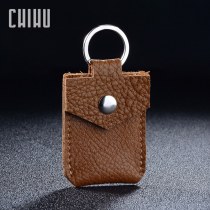 3 × 5 住宅地本革アクセスカードホルダーカップルキーホルダーバスカードホルダー牛革エレベーター地下鉄ウォータードロップカードホルダー