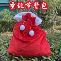 クリスマス装飾、高齢者のバックパックギフトバッグ、高級ゴールドベルベットの厚みのあるギフトバッグ、大きな巾着キャンディバッグ