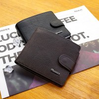 メンズ本革財布、ヨーロッパとアメリカのビジネスマルチカードスロットウォレット、ファッショナブルな小銭入れ、第一層牛革