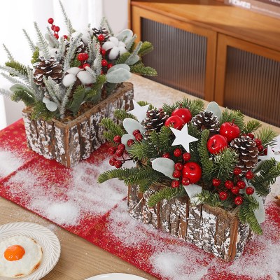 クリスマス装飾新しいクリエイティブクリスマス小さなクリスマスツリー盆栽装飾