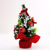 20 センチメートルミニクリスマステーブルテーブル装飾品子供のギフトクリスマス神聖な小さなクリスマスツリーの装飾品卸売