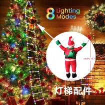 LED クリスマスラダーライトストリップアクセサリークライミングサンタ屋内および屋外のクリスマス装飾ライトアクセサリーに最適