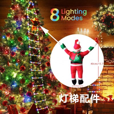 LED クリスマスラダーライトストリップアクセサリークライミングサンタ屋内および屋外のクリスマス装飾ライトアクセサリーに最適
