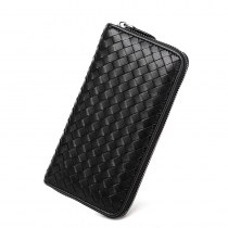 新しい財布ヨーロッパとアメリカンスタイルの第一層シープスキンレディース財布 大容量 マルチカードスロット織スタイル財布