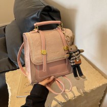 気質通勤ファッション韓国スタイルの女性のハンドバッグ 2024 春の新多用途 ins バックパック小さな正方形のバッグ