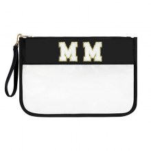 防水透明PVC刺繍文字化粧品袋、高見え多目的旅行用化粧品袋、便利な化粧品袋