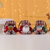 新しいクリスマス漫画 3D 人形キャンディギフトバッグハンドバッグアップルバッグクリスマスギフトの装飾