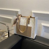 手持ちシングルショルダー脇大容量新しいトレンド学生バッグ西洋スタイルチェック柄韓国スタイルファッションレディースバッグトートバッグ