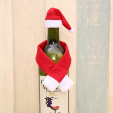 クリスマスクリエイティブ家庭用品、不織布スカーフ、帽子、ワインボトル装飾、クリエイティブクリスマスワインボトル装飾卸売