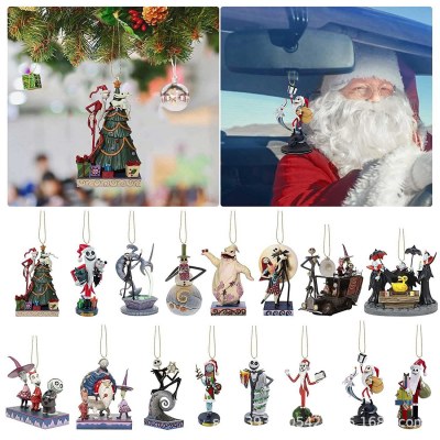 新しくて興味深いクリスマスツリー吊り下げアクセサリー、家の装飾、家族、友人、近所の人へのクリスマスツリーギフト。