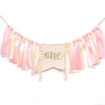 甘くてかわいい女の子 1 歳の写真バナーハイチェアフラッグ誕生日パーティーの装飾