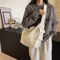 クロスボディバッグキャンバスバッグカジュアルクール怠惰なスタイルバッグ女性の夏 2024 新しい多用途大容量ショルダー トートバッグ