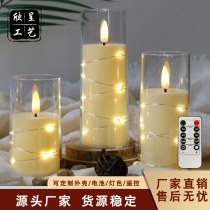 シミュレーションスイングLED電子キャンドルACKランタンカップクリスマス誕生日結婚式の雰囲気のろうそくを並べる