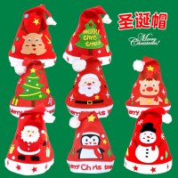 クリスマス装飾用品子供の漫画クリスマスハット手作りdiyクリスマスハットマテリアルパッケージクリスマス小さなギフト
